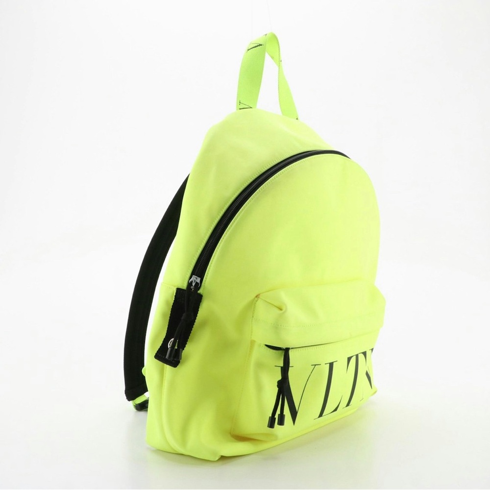 Valentino Garavani VLTN backpack neon black EUC! RARE - Picture 2 of 16